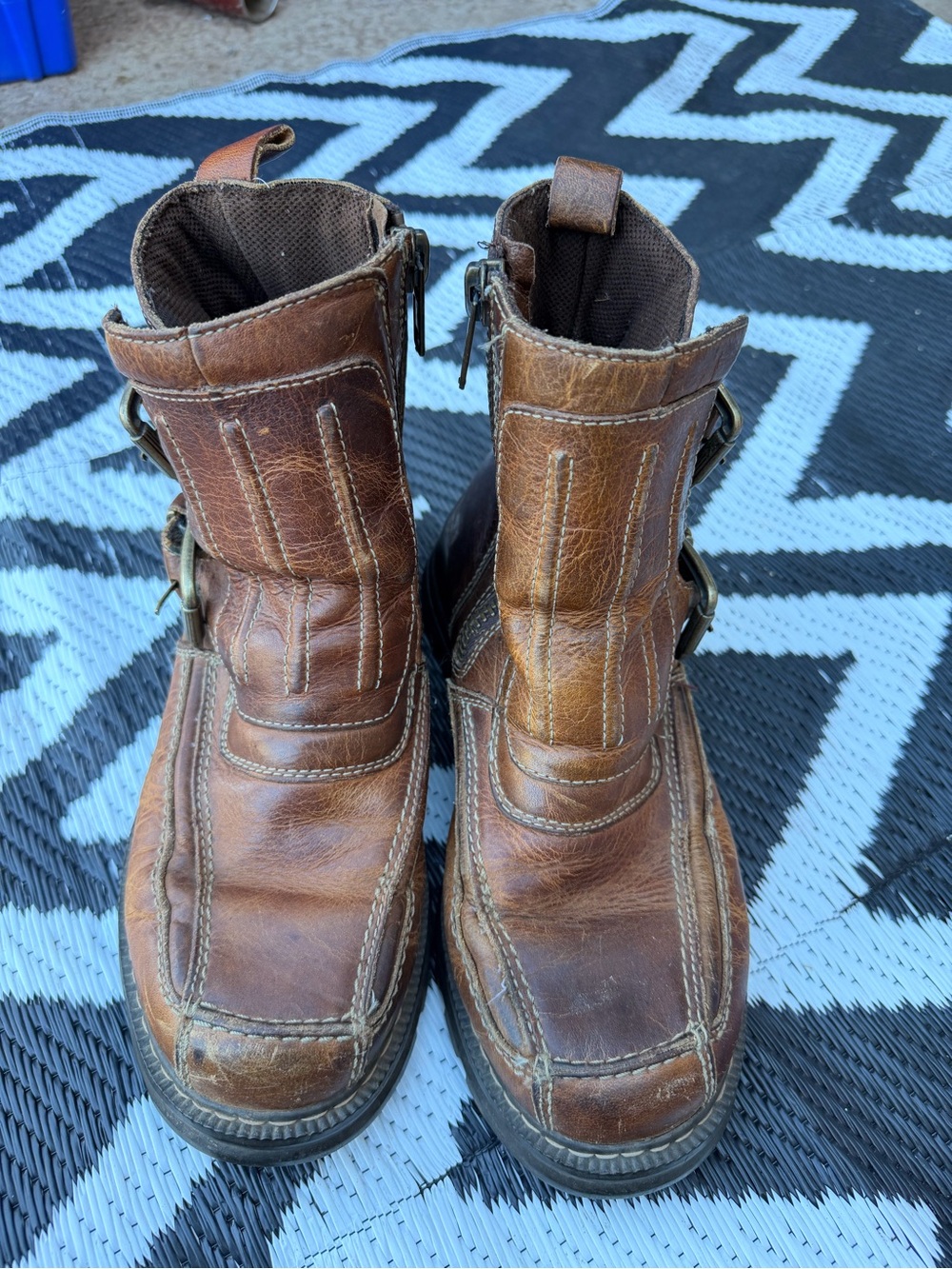 Men's GBX Brown Leather Ankle Boots